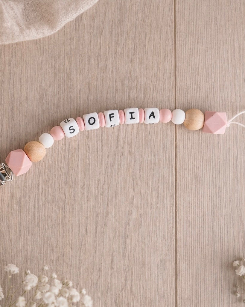 Chupetero Personalizado Blush