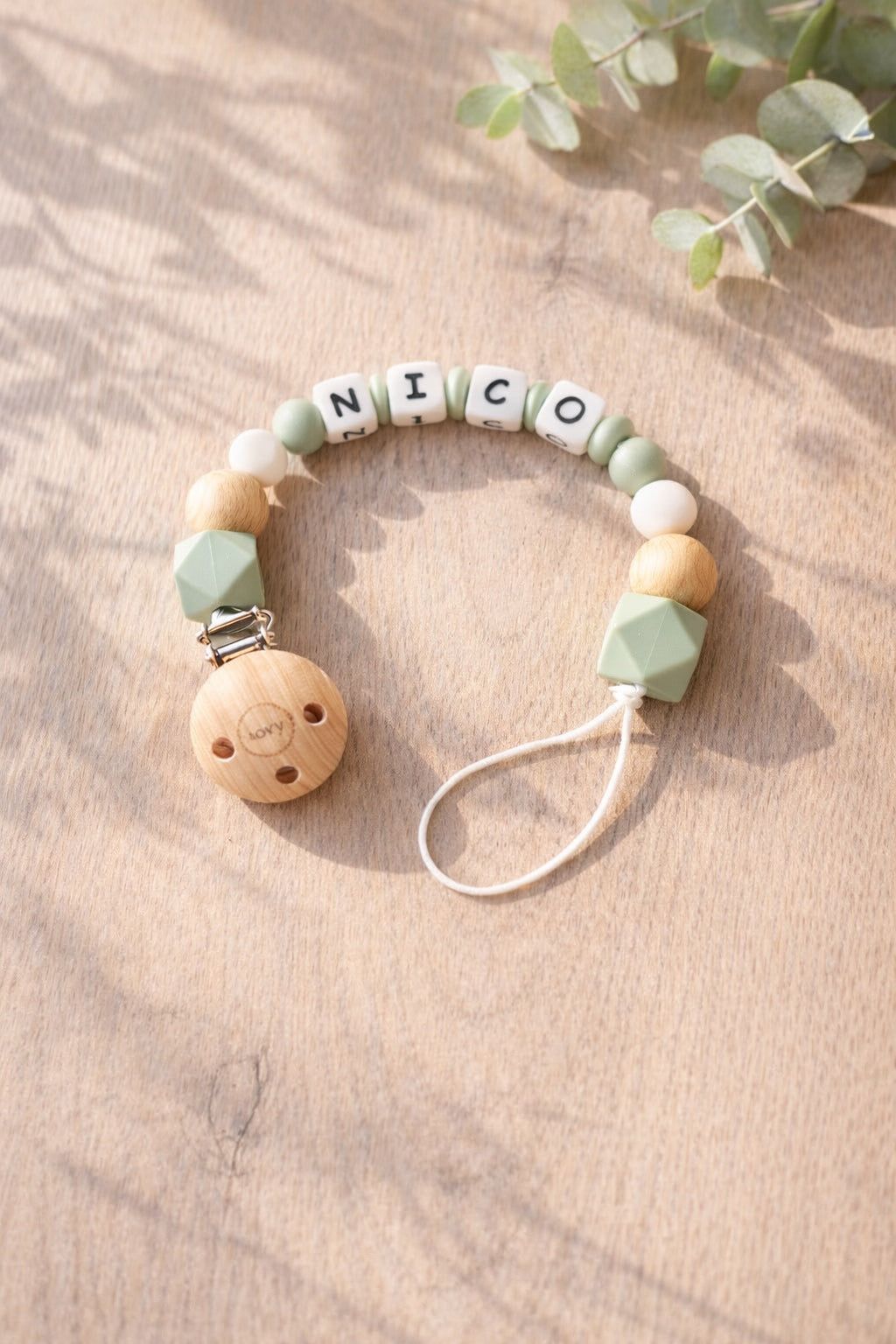 Chupetero Personalizado Sage